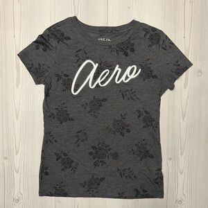Aeropostale Gray Fitted Short Sleeve T-Shirt